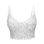 تاپ بندی پولکی مجلسی نقره ای