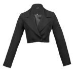 کراپ کت انگلیسی مشکی