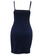 پیراهن کوتاه مهمانی سرمه ای - Image 3