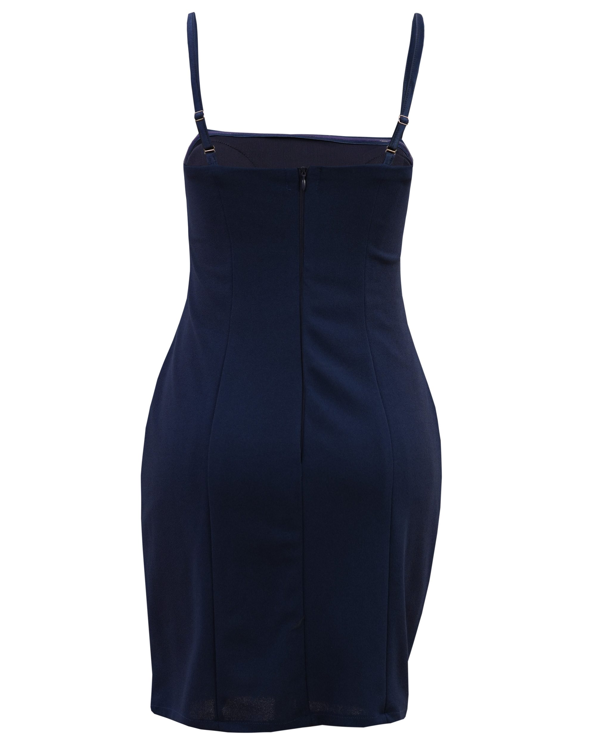 DSC08929site پیراهن کوتاه مهمانی سرمه ای - Image 3