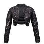 کراپ کت پولکی مشکی 201