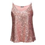 تاپ کلوش پولکی رزگلد