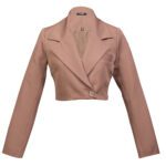 کراپ کت انگلیسی قهوه ای