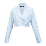 کراپ کت انگلیسی آبی