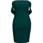 پیراهن کوتاه آف شولدر سبز