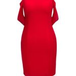 پیراهن کوتاه آف شولدر قرمز