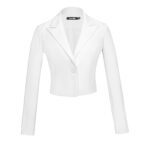 کراپ کت بلیزر آف وایت