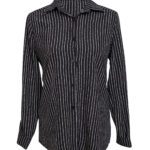 شومیز مشکی راه راه