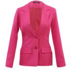 کت بلیزر بلند سرخابی