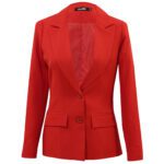 کت بلیزر بلند قرمز