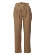 شلوار گشاد نخی نسکافه ای