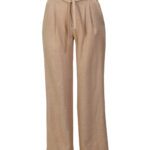 شلوار گشاد نخی کرم