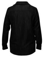 پیراهن مردانه راه راه مشکی - Image 3