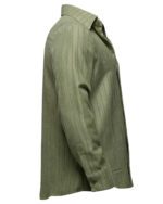 پیراهن مردانه راه راه سبز - Image 2