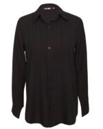 شومیز زنانه جلودکمه دار مشکی