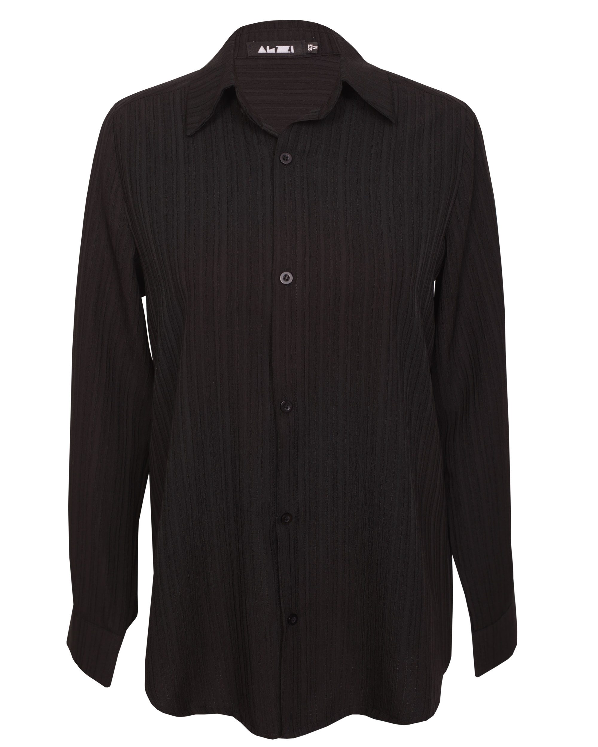 IMG_6495site شومیز زنانه جلودکمه دار مشکی - Image 1