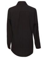 شومیز زنانه جلودکمه دار مشکی - Image 3