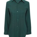 شومیز زنانه جلودکمه دار سبز