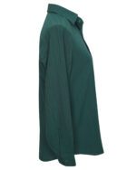 شومیز زنانه جلودکمه دار سبز - Image 2