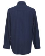 شومیز زنانه جلودکمه دار سرمه ای - Image 4