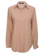 شومیز زنانه جلودکمه دار کرم