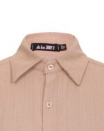 شومیز زنانه جلودکمه دار کرم - Image 3