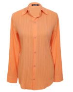 شومیز زنانه جلودکمه دار نارنجی