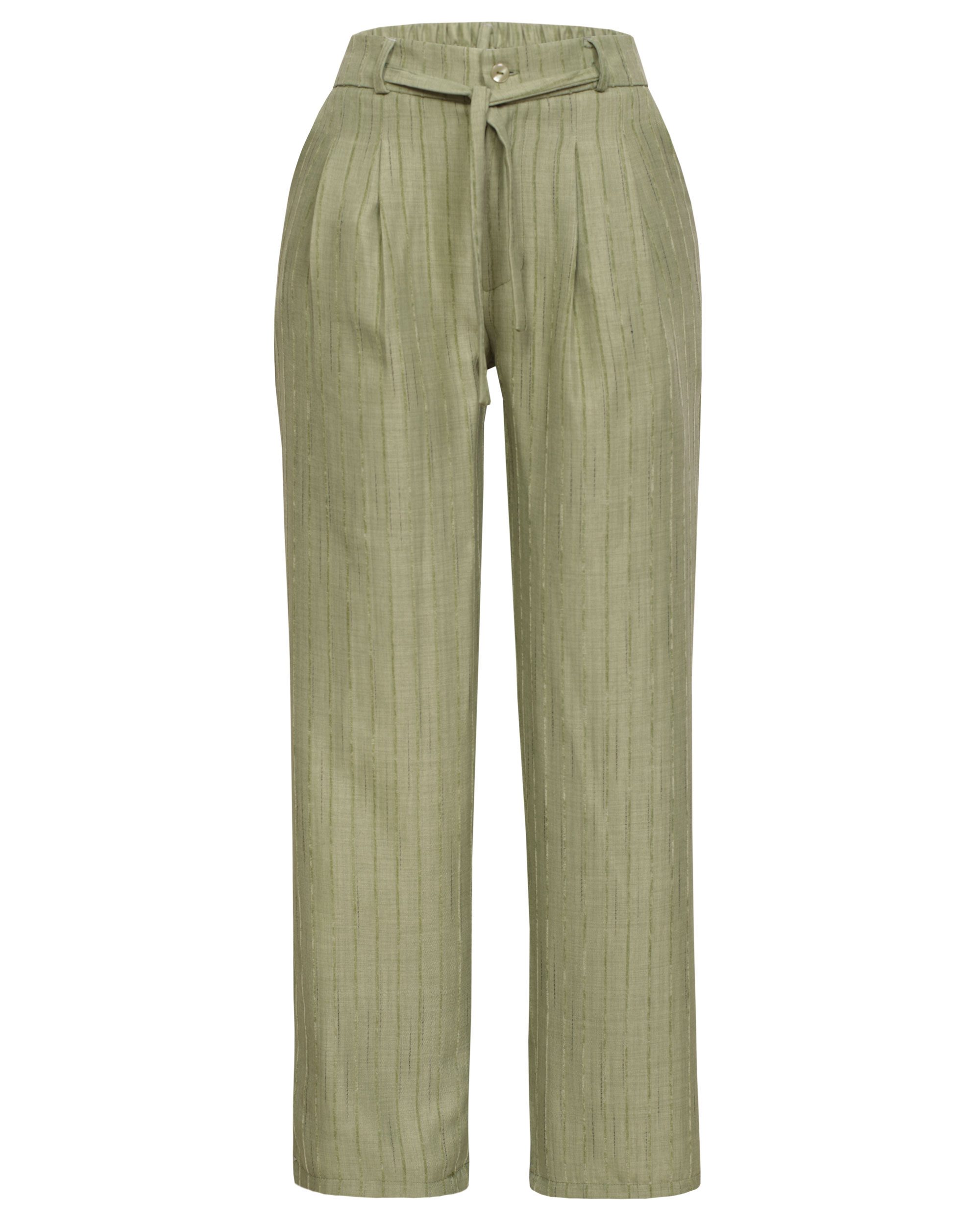 IMG_6619site شلوار نیم بگ راه راه سبز - Image 1