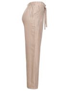 شلوار نیم بگ راه راه کرم - Image 2